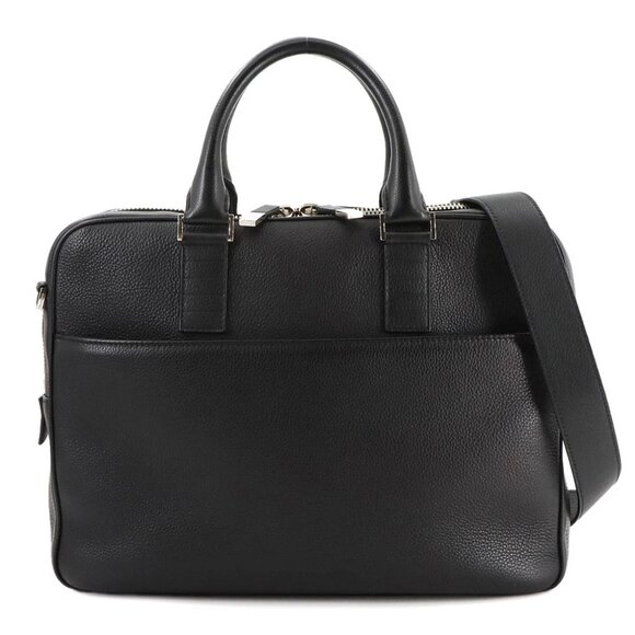 DIOR HOMME 2way Business Shoulder Bag Briefcase Leather Black 90276971 - Picture 1 of 11